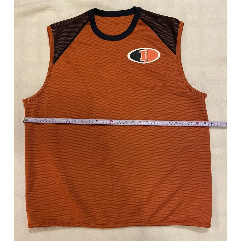 Starter Fighting Illini Men's XL Mesh Reversible Sleeveless Shirt NCAA‎ Big Ten